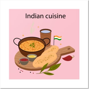 Indian Cuisine Concept Posters and Art